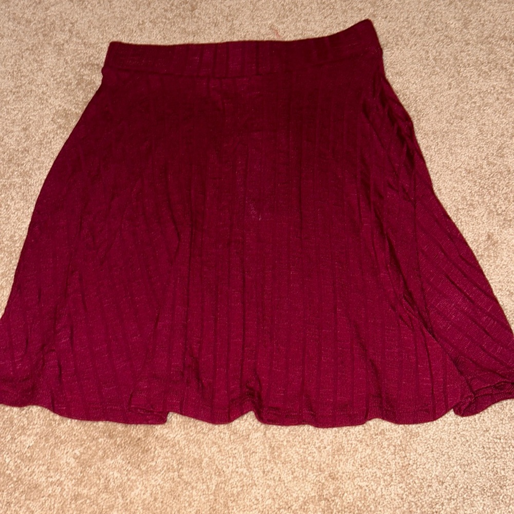 Maroon Mini Skirt from Kohl’s